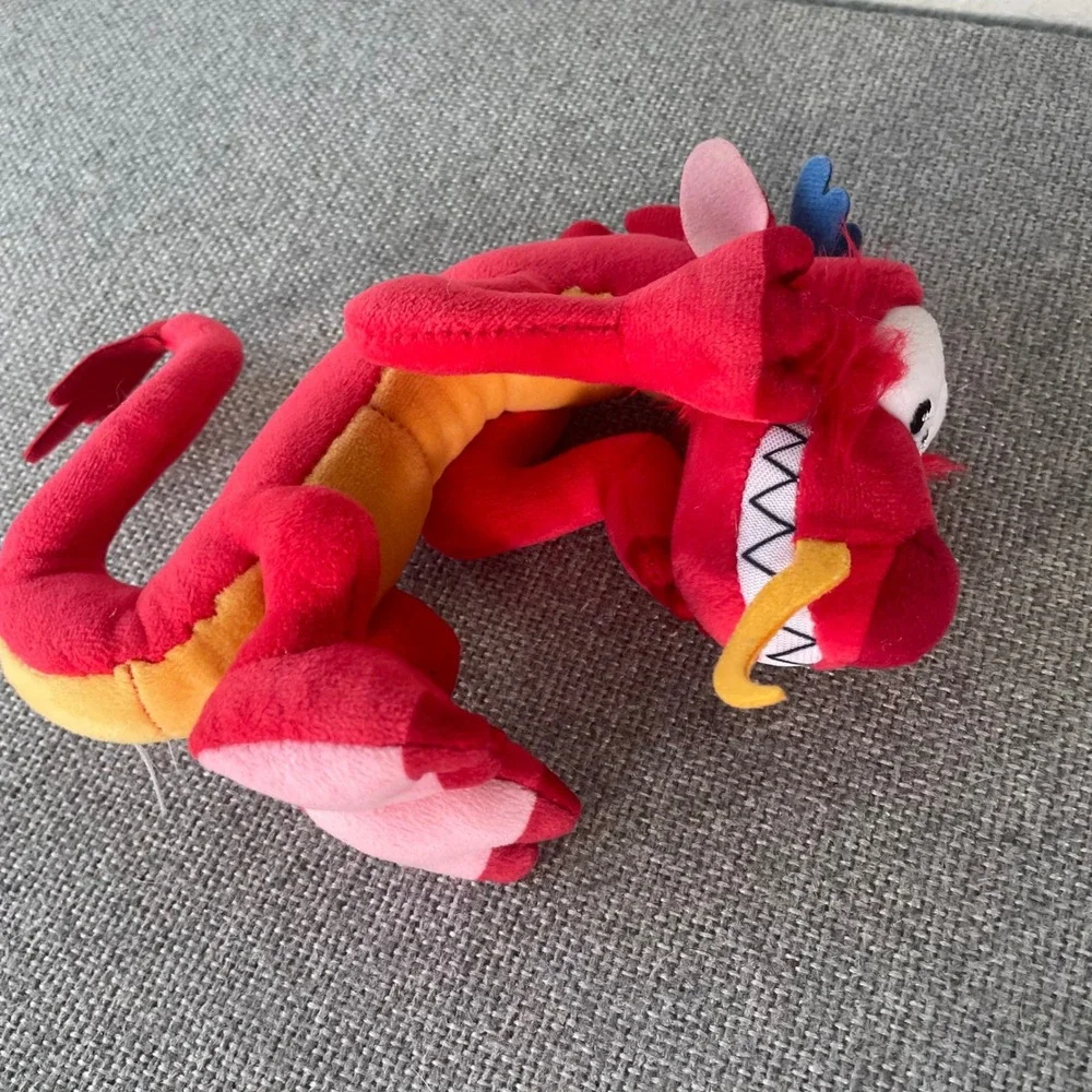 Disney Mulan Mushu Dragon Plush Red Stuffed Animal Toy 12 Inch